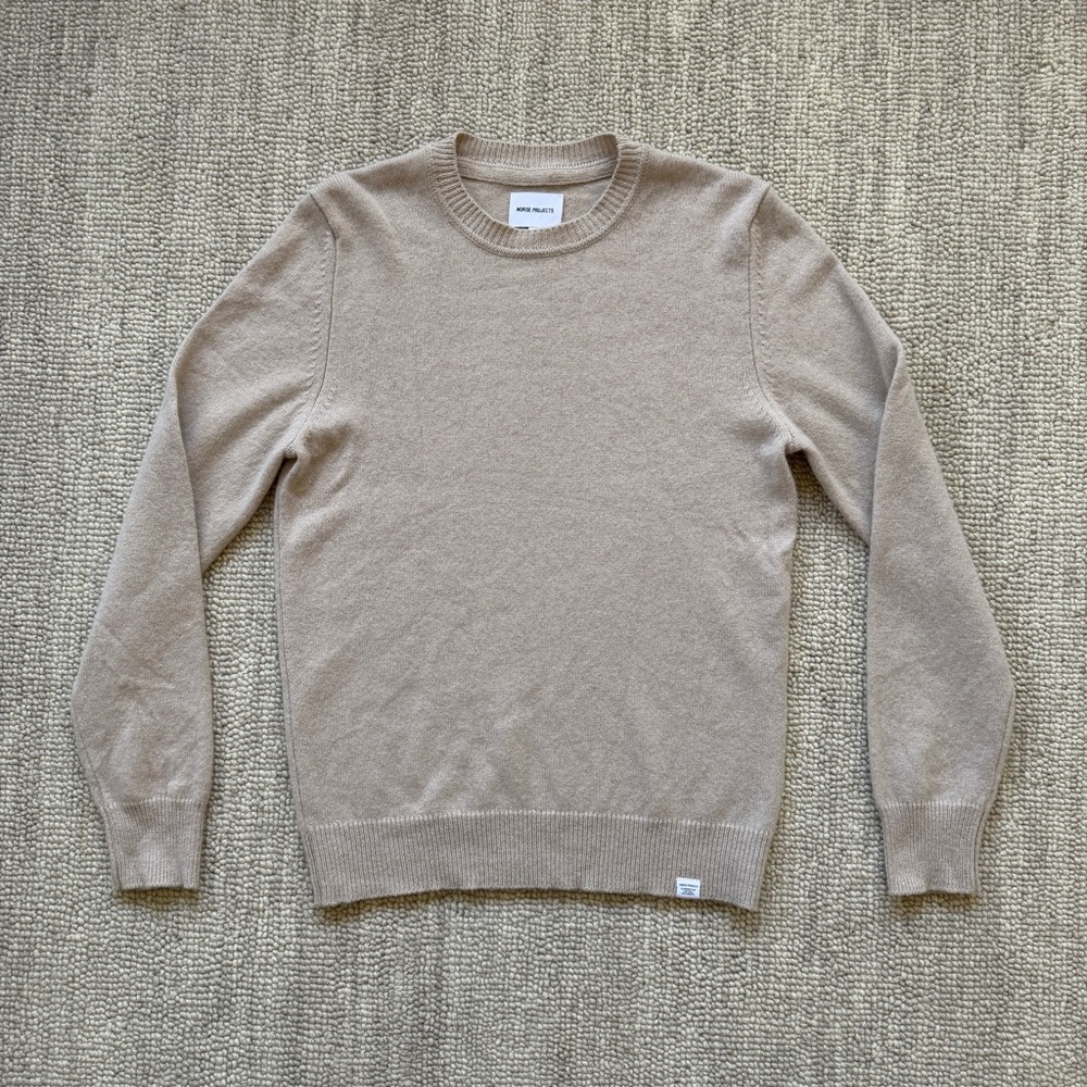Norse Projects Beige / Oatmeal Wool Crewneck Sweater